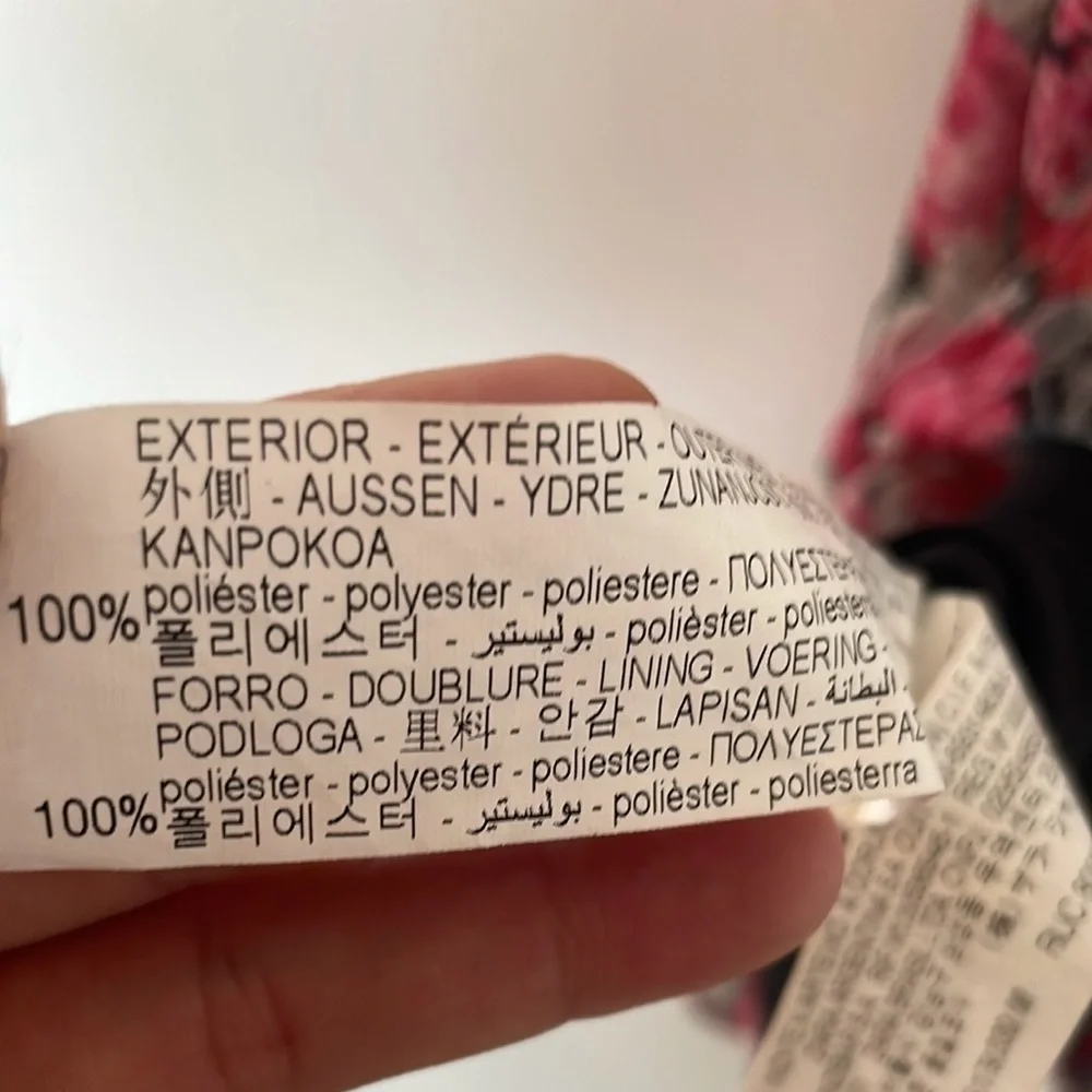 Zara Women’s Floral long sleeve Long Lined Dress Size M - Picture 11 of 16